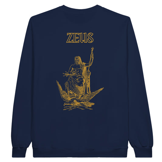 Zeus God of Olympus Sweatshirt - Premium Cotton Crew Neck